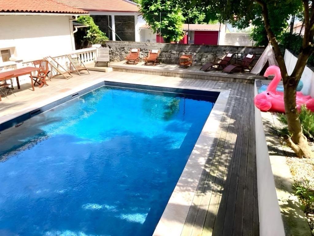 Charming 1 Bedroom Flat, Biarritz Center With Pool And Car Park المظهر الخارجي الصورة
